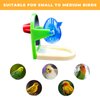 Foraging Toys for Birds with Mirror, Parrot Toys for Feeding, Parakeet Mirror Bird Toys, Cage Accessories for Budgies, Cockatiels, Lovebirds, Canaries, Conures, Quaker, Other Small to Medium Birds