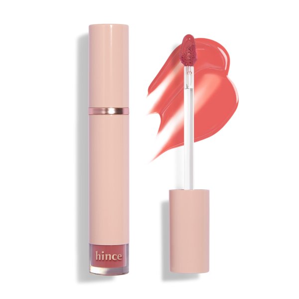HINCE Mood Enhancer Water Liquid Glow - Non-Sticky & Waterproof Lip Stain for Women - Long Wearing Lip Gloss for Natural and Glass Glow - Moisturizing Liquid Makeup, 0.16 fl.oz. (BLUSHED)