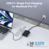 185W USB C Wall Charger, 6 Port Fast Charger Station PD GaN Charging Block Charger for iPhone 15/14/13/Compatible with MacBook Pro/Air iPad Pro,Laptop