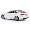 SASBSC Toy Cars Model S Die Cast Metal Model Cars with Door Open Light and Sound Pull Back Car Toys for Boys and Girls 3-12 Years Old (White)