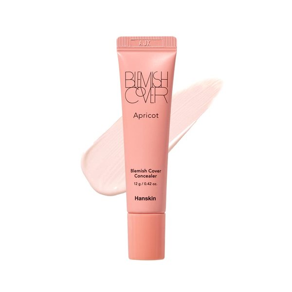 Hanskin Apricot Blemish Cover, Dark Circle Cover, Full Coverage Color Correcting Concealer [Apricot/12g]