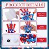 ReliThick 1153 Pcs 4th of July Arts and Craft Kits for Kids DIY Patriotic Craft DIY Star Ornament Patriotic Star Ornaments Decoration Red White Blue Glitter Star Stickers Craft Classroom Home Activity