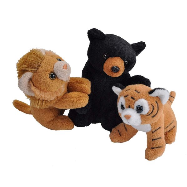 Wild Republic Unlikely Friendships Plush Lion, Tiger and Bear, Based on a True Story, Gift for Kids, Plush Toys