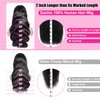 DACHIC 30 Inch Body Wave Lace Front Wigs Human Hair Pre Plucked 13x6 HD Transparent Frontal Human Hair Wigs for Women 250% Density Body Wave Glueless Lace Wigs Human Hair with Baby Hair Natural Black