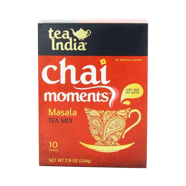 Tea India, Masala Chai Tea Latte Mix, 10 Pouches