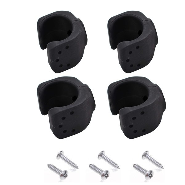 YYST Flashlight Mounting Brackets 4/PK - No Flashlight -Two Big - Two Small
