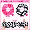 Lyrow 24 Pcs Cowgirl Western Cow Print Scrunchies Let's Go Girls Hair Scrunchies Disco Cow Print Hair Accessories Ponytail Holder Hair Ropes for Elastic Ties Bride Bachelorette Party Supplies Favors