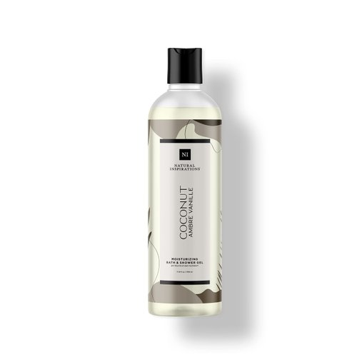 Natural Inspirations Coconut Ambre Vanille Moisturizing Bath & Shower Gel 12.5oz