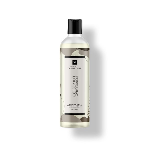 Natural Inspirations Coconut Ambre Vanille Moisturizing Bath & Shower Gel 12.5oz