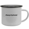 Always Hydrated - 12oz Camping Mug Stainless Steel, Black