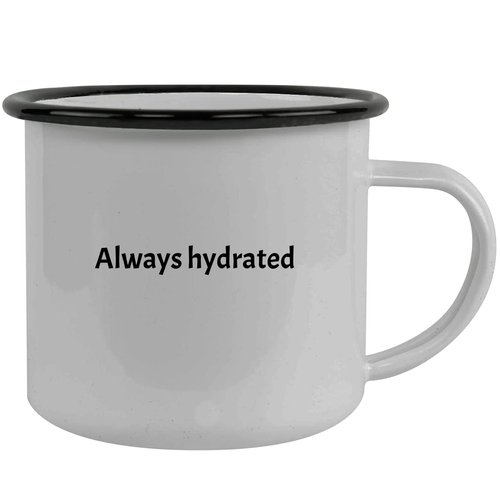 Always Hydrated - 12oz Camping Mug Stainless Steel, Black