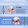 2Pcs Nail Drill Bits, 3/32” Nail Bits for Nail Drill Safety Tungsten Carbide Bits for Acrylic Nails, Drill Bit for Nail Professional Sets Great for Remove Hard Gel, Two Way Rotate Bits (Medium & Fine)