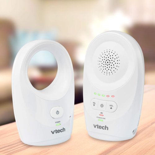 VTech DM1111, Enhanced Range Digital Audio Baby Monitor, 1 Parent Unit, White