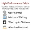 Crutcheze Forearm Crutch Hand Pads | Pair of Crutch Cushions for Hands | Crutch Hand Grip Accessories - Padding for Crutches Handle Mobility Aid (Black)