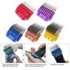 GRABOTE Upgraded 5 Pcs Professional Colorful Hair Clipper Combs Guards Cutting Guides Fits for Most Wahl Replacement Guards Set, 1/8 Inch to 5/8 Inch(3-16mm)