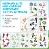 10 Sheets Soccer Tattoos Temporary for Kid Adult,Football Fake Tattoos Designs, Waterproof Body Art Stickers, Fan Games Event Tattoo Decorations, Party School Reward Prizes Supplies