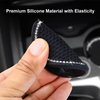 4PCS 2.75 Inch Bling Auto Car Cup Holder Insert Coasters Silicone Anti-Slip Crystal Rhinestone Drink Car Cup Mat, Universal Vehicle Interior Accessories for Women Girls (Black)