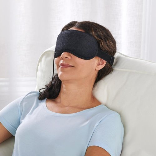 Hammacher Schlemmer Heated Best Ideal Temperature Dry Eye Mask - Dry Eye Relief, Flexible Form, Adjustable, 3 Heat Settings, 15-Min Auto Shutoff, Comfortable