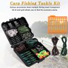 Carp Fishing Tackle Kit – 225pcs Carp Fishing Hair Rig Boilie Stops Carp Hooks Swivels Tube Sleeves Clips Carp Bait Rig Fishing Equipment