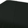 ForPro Professional Collection Premium Flannel Flat Sheet for Massage Tables, Ultra-Light, Stain and Wrinkle-Resistant, 63" W x 100" L, Black