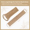 Extra Rough Exfoliating Back Scrubber,Natural Body Exfoliator for Workers Athletes and Men.Hygienic Loofah for Long Durable Daily Deep Cleansing