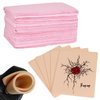 WZPB Dental Bibs with Tattoo Practice Skin - 50Pcs Disposable Dental Bibs 13"*18" Pink with 5Pcs 3MM Tattoo Fake Skin for Nail Salon, Dental Clinic, Tattoo Shop, Tattoo Beginners and Artists