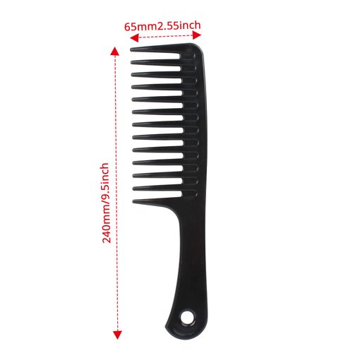 Jawflew Wide Tooth Hair Comb, Detangling Comb Durable Hair Styling Comb Barber Combs, Suitable for Curly Hair, Long Hair, Wet Hair in all Types