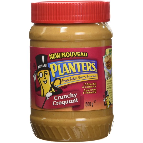 Planters, Crunchy Peanut Butter, 500g/17.6oz., {Imported from Canada}