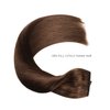 Human Hair Extensions Wire Hair Dark Brown,12 Inch #2 Hairpiece Remy Human Hair Extensions,70g Wire Hair Extensions by YILITE（12inch 70g Dark Brown）