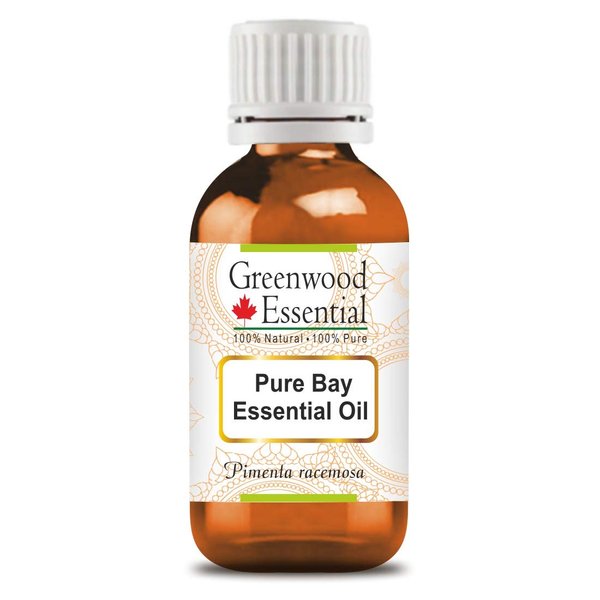 Greenwood Essential Pure Bay Essential Oil (Pimenta racemosa) Steam Distilled 15ml (0.50 oz)