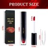 PASNOWFU Peel Off Lip Stain, Matte Liquid Lipstick, Lip Stain Peel Off, Lip Tint Long Lasting Waterproof Tattoo Magic Color Lip Liner, Non Stick Color Peel Off Mask Lip Gloss Makeup - 04