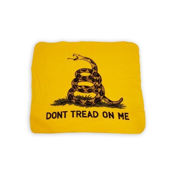 Ruffin Flag Company Yellow Gadsden Dont Tread on Me Deluxe 50 x 60 Inch Polar Fleece Blanket Throw
