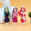 ONEST 8 Sets 6 Inch Dolls Cute Girl Dolls Include 8 Pieces Girl Mini Dolls, 8 Sets Handmade Doll Clothes, 8 Pairs of Doll Shoes