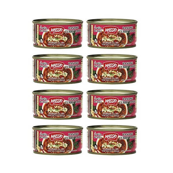 Maesri Thai Panang Curry Paste - 4 Oz (Pack of 8)