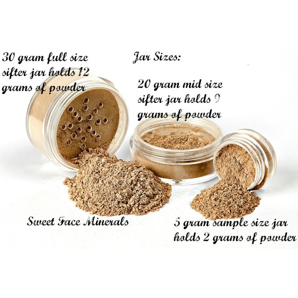 3pc MINERAL MAKEUP SET (LIGHT) Bare Skin Kit Powder Matte Foundation Organic