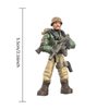 MEIEST 6 PCS Mini Soldier Military Action Figures, Army Model Building Block Toys with Multiple Military Weapons Accessories,Party Favors Set for Kids (Wolf Attack Team)