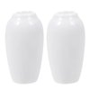 SEWACC 2Pcs Miniature Ceramic Vase Dollhouse Mini Vase Model Furniture DIY Doll House Vase Micro Landscape Fairy Garden Decoration ( White )