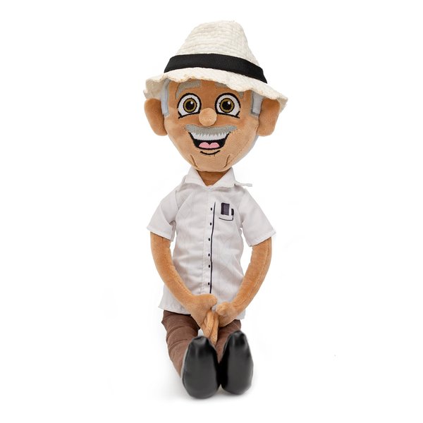 El Abuelo - 14" Plush Doll Grandpa Figure - Medium Size, Jibarito's Friends Collection, Model #4