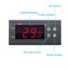 Digital Temperature Controller STC-1000 Digital LED Display DC 12V 10A Celsius Heating Cooling Centigrade Thermostat Sensor 2 Relay Output with NTC 10K Thermistor Sensors Temperature Probe