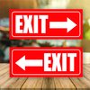 Exit Sign Arrow Stickers Left and Right
