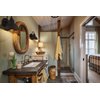 DIRYZON EUL Rustic Gooseneck Wall Sconce Outdoor/Indoor Farmhouse Porch Light 1-Light Barn Bedside Wall Light in Antique Copper Finish for Patio Front Door
