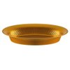 EcoQuality 11 x 16 Inch Gold Oval Plastic Bowl – Disposable Large Serving Bowl for Salads, Fruits, Snacks, Catering, Buffet Displays, Party Table Centerpiece, Reusable Lightweight (2)
