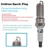 Autowxjq Iridium Spark Plug 6pcs Replace 41-109 12622561 LTR6IX-11 6509 Compatible with Dodge Grand Caravan Ram 1500 LaCrosse Enclave Acadia Mazda CX-9 CTS Lincoln Ford F150 Taurus Explorer Flex Edge