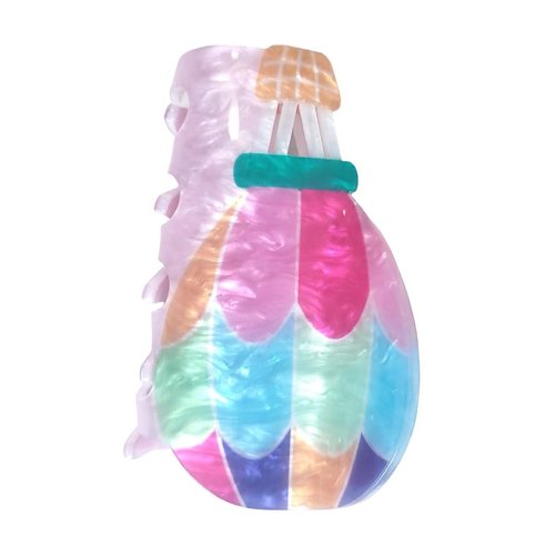 Cartoon Balloon Hair Clip,Acrylic Hair Clip,Small Claw Clip for Women, 1 Count (Pack of 1)