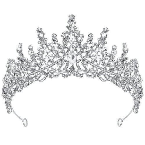 Crystal Tiara Sliver Crown Headband Birthday Tiaras Wedding Headbands Sparkling Tiara Headband for Women and Girls