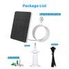 Upgraded Solar Panel Charging Compatible with Pro 5S, Arlo Pro 4, Pro 3, Pro 3 Floodlight, Ultra 2, Ultra, 4W Solar Panel with 9.8ft Charging Cable, IP65 Waterproof, Includes Secure Wall Mount, 2 Pack
