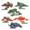 Wildlife Animal Frog Model Playsets 6 PCS Mini Frog Figures Figurine Family Party Favors Supplies Cake Toppers Set Toys for 5 6 7 8 Years Old Boys Girls Kid Toddlers