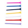 MUXSAM Plastic Golf Tees 2 3/4 inch/70mm, Unbreakable 100 Pack Bulk Long Stronger Upgrade Durable Stable Reduce Friction Side Spin Tee for Men Women (Random Colors)