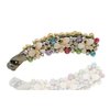 Ruihfas Crystal Rhinestone Hair Banana Clip Claw Barrette Hairpin for Women Hair Jewelry Accessories (White)