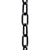 Monarch Rain Chains 18105 Aluminum Traditional Link Rain Chain, 8-1/2 Feet Length Replacement Downspout for Gutters, Black Powder Coated